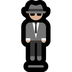 Bagaimana Person in Suit Levitating: Medium-Light Skin Tone emoji terlihat di Microsoft.