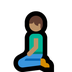 Bagaimana Person Kneeling: Medium Skin Tone emoji terlihat di Microsoft.