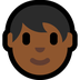 Bagaimana Person: Medium-Dark Skin Tone emoji terlihat di Microsoft.