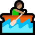 Bagaimana Person Rowing Boat: Medium Skin Tone emoji terlihat di Microsoft.