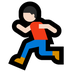 Bagaimana Person Running: Light Skin Tone emoji terlihat di Microsoft.