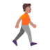 Bagaimana Person Walking Facing Right: Medium Skin Tone emoji terlihat di Microsoft.