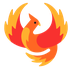 Bagaimana Phoenix emoji terlihat di Microsoft.