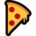 Hoe Pizzapunt emoji eruit ziet op Microsoft.