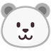 Bagaimana Polar Bear emoji terlihat di Microsoft.