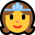 Bagaimana Princess emoji terlihat di Microsoft.