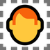 Bagaimana Red Hair emoji terlihat di Microsoft.