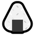 Come Onigiri emoji appare su Microsoft.