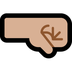 Bagaimana Right-Facing Fist: Medium-Light Skin Tone emoji terlihat di Microsoft.