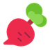 איך ירק שורש emoji נראה על Microsoft.