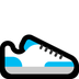 Bagaimana Running Shoe emoji terlihat di Microsoft.