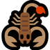 Bagaimana Scorpion emoji terlihat di Microsoft.