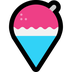 Bagaimana Shaved Ice emoji terlihat di Microsoft.