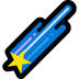 Bagaimana Shooting Star emoji terlihat di Microsoft.