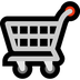 Bagaimana Shopping Cart emoji terlihat di Microsoft.