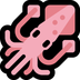 Bagaimana Squid emoji terlihat di Microsoft.