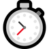 Hoe Stopwatch emoji eruit ziet op Microsoft.