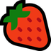 Come Fragola emoji appare su Microsoft.