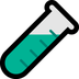 Bagaimana Test Tube emoji terlihat di Microsoft.