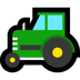 Hoe Tractor emoji eruit ziet op Microsoft.