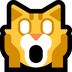 Bagaimana Weary Cat emoji terlihat di Microsoft.