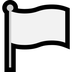 Bagaimana White Flag emoji terlihat di Microsoft.