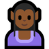 Bagaimana Woman Elf: Medium-Dark Skin Tone emoji terlihat di Microsoft.