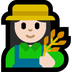 Bagaimana Woman Farmer: Light Skin Tone emoji terlihat di Microsoft.