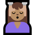 Bagaimana Woman Getting Massage: Medium Skin Tone emoji terlihat di Microsoft.