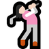 Bagaimana Woman Golfing: Light Skin Tone emoji terlihat di Microsoft.