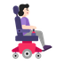 Bagaimana Woman in Motorized Wheelchair Facing Right: Light Skin Tone emoji terlihat di Microsoft.