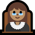 Bagaimana Woman Judge: Medium Skin Tone emoji terlihat di Microsoft.