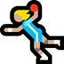 Bagaimana Woman Playing Handball: Medium-Light Skin Tone emoji terlihat di Microsoft.