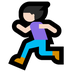 Bagaimana Woman Running: Light Skin Tone emoji terlihat di Microsoft.