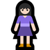 Bagaimana Woman Standing: Light Skin Tone emoji terlihat di Microsoft.