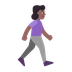 Bagaimana Woman Walking Facing Right: Medium-Dark Skin Tone emoji terlihat di Microsoft.