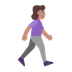 Bagaimana Woman Walking Facing Right: Medium Skin Tone emoji terlihat di Microsoft.