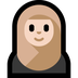 Bagaimana Woman with Headscarf: Light Skin Tone emoji terlihat di Microsoft.