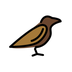 Bagaimana Bird emoji terlihat di Openmoji.