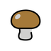 A quoi ressemblent les emoji Champignon marron sur Openmoji.