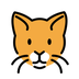 Bagaimana Cat Face emoji terlihat di Openmoji.