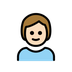 Jak wygląda emoji Dziecko: karnacja jasna w Openmoji.