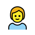 Bagaimana Child emoji terlihat di Openmoji.