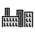 Bagaimana Cityscape emoji terlihat di Openmoji.