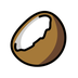 Bagaimana Coconut emoji terlihat di Openmoji.