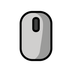 Bagaimana Computer Mouse emoji terlihat di Openmoji.