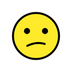 Bagaimana Confused Face emoji terlihat di Openmoji.