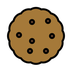 Bagaimana Cookie emoji terlihat di Openmoji.