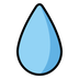 A quoi ressemblent les emoji Goutte d’eau sur Openmoji.