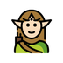 Jak wygląda emoji Elf: karnacja jasna w Openmoji.